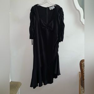 Rodarte x Universal Standard Black Asymmetrical Dress